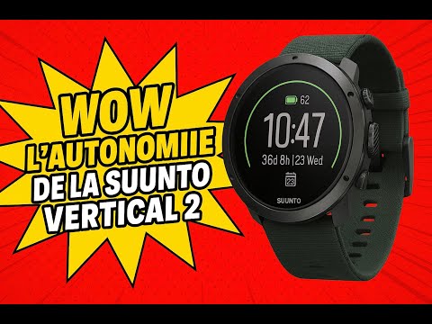 Suunto Vertical 2 : son autonomie est meilleure que toutes les Garmin