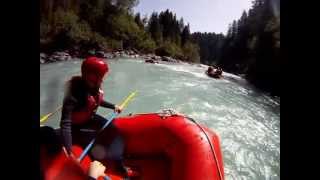 preview picture of video 'Scuol Rafting on River Inn - Engadin Adventure - AM Video'