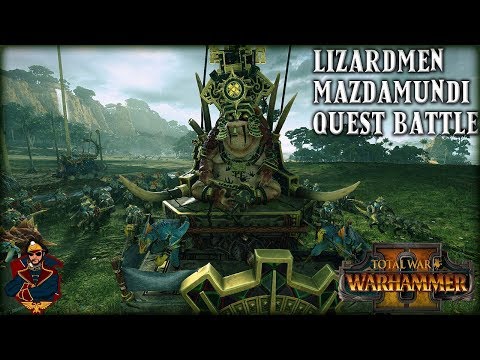 Cobra Mace of Mazdamundi (Legendary) Warhammer 2 Lizardmen Quest Battle vs Skaven | SurrealBeliefs