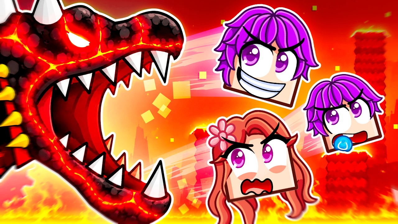 We Beat The GEOMETRY DASH BOSS BATTLE...