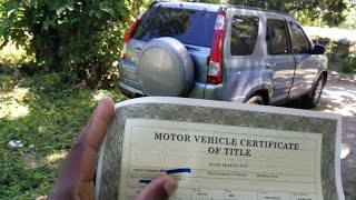 motor vehicle certificate of title in Jamaica/Motor vehicle Fitness buying a car in Jamaica 🇯🇲