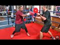 ROY JONES JR GOING ALL OUT IN TRAINING FOR MIKE TYSON! (KNOCKOUT PUNCH COMBINATIONS!)
