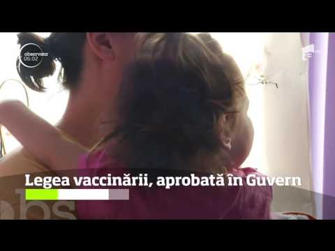 Legea vaccinării a fost aprobată de Guvern şi urmează să ajungă în Parlament pentru a fi votata