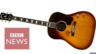 John Lennon&#39;s &#39;long lost&#39; Gibson guitar up for sale - BBC News