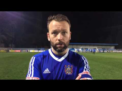 Aaron Hardy after Farsley Celtic win the West Riding County Cup