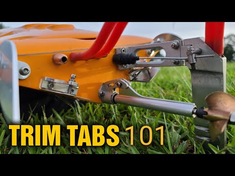 RC Boat Trim Tab Tuning Tips - How To Use Trim Tabs Effectively - Deltaforce 35