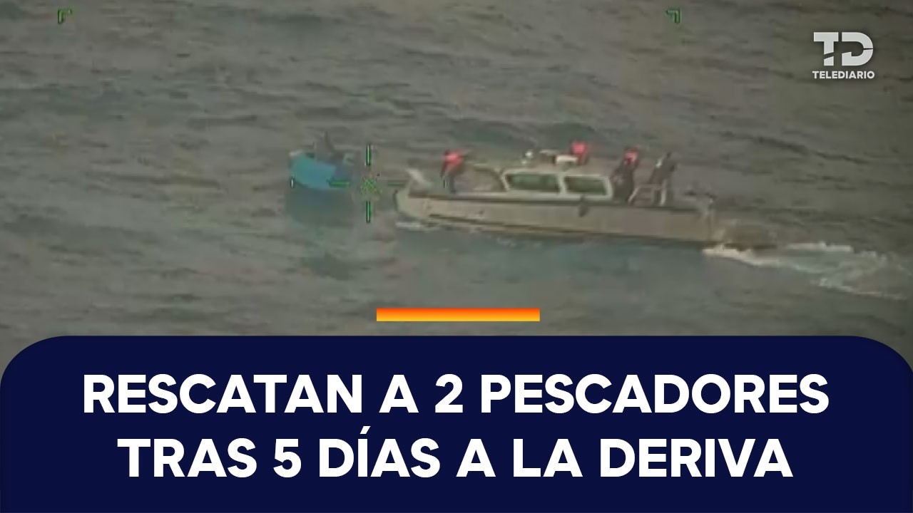Rescatan a pescadores que sobrevivieron flotando en hielera por 5 días en costas de Chiapas
