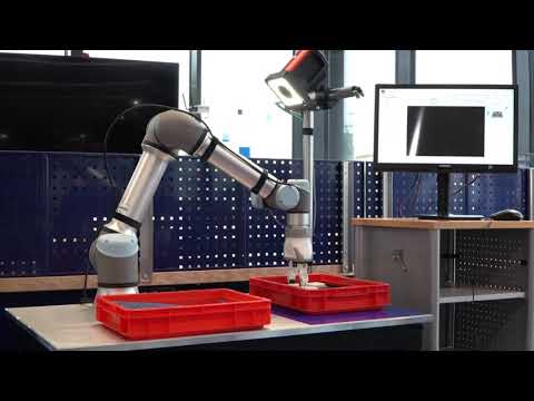 Watch INSPEKTO S70 Vision System demonstrating the ability to add inspection to a handling use-case logo