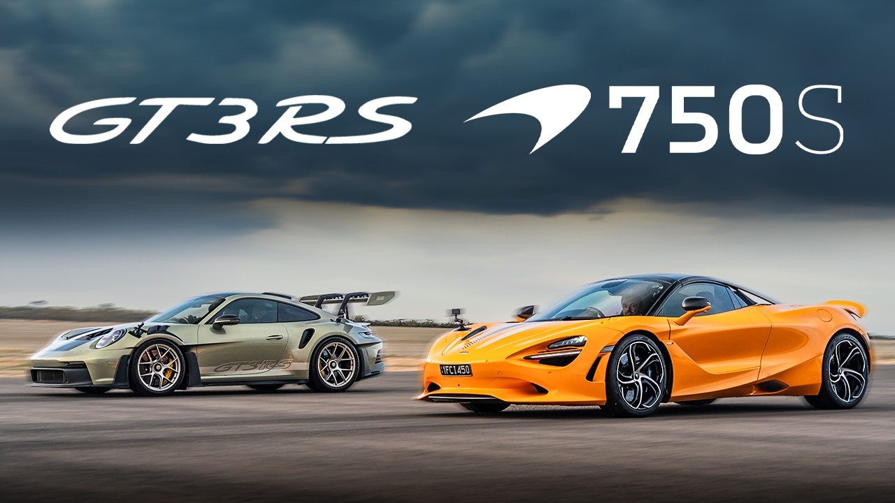 DRAG RACE: McLaren 750S vs Porsche 911 GT3 RS