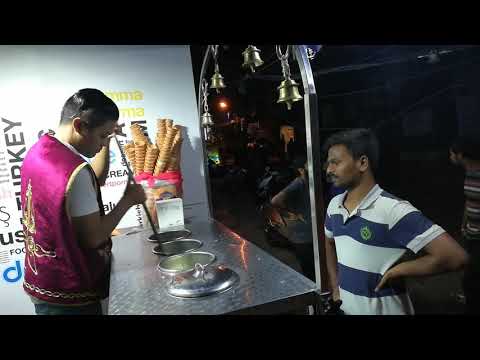 Having an Turkish ice-cream