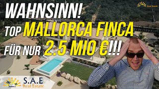 TOP MALLORCA FINCA MIT MEERBLICK FÜR 2.5 M EURO?!