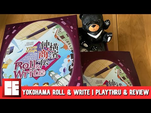 Playthrough | Review | Solo | Yokohama Roll & Write | Cardboard East