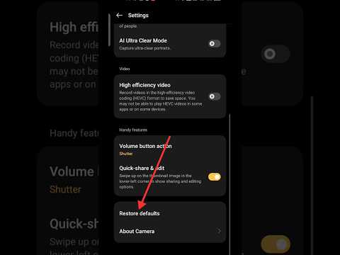 How to reset realme phone camera setting in 2024 #shorts #youtubeshorts #mobile