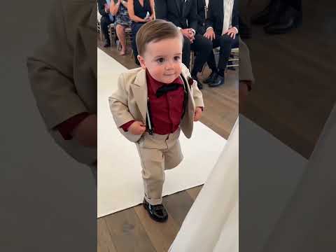 The Ring Bearer Had His Own Wedding Plan! 💍😂 #WeddingComedy #LittleGentleman #PlotTwist #viral