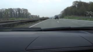 320 km/h (200 mph) on German Autobahn - Lamborghini Aventador LP 700-4 - Ride,Acceleration,Sound