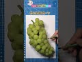 Teacher said that drawing grapes like this is easy, have you learned it? #drawing #draw #painting