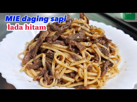 cara mudah masak mie daging sapi lada hitam ala taiwan || masakan taiwan sehari hari