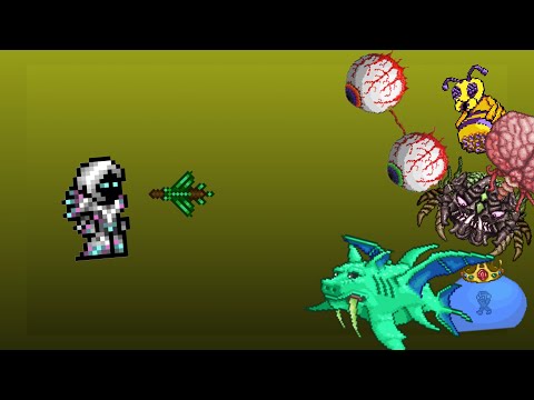 Beating Every Boss Without Moving (Terraria 1.2.4 Mobile)