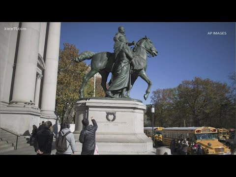 Teddy Roosevelt statue removed from NYC museum for depictions of Black, Indigenous people