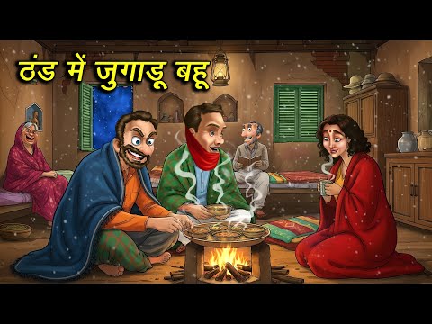 ठंड में जुगाड़ू बहू | THAND ME JUGADU BAHU | HINDI KAHANIYA | CARTOON STORY | HINDI STORIES