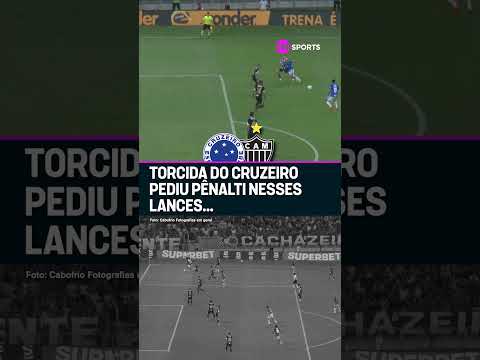 O CRUZEIRO RECLAMOU MUITO NESSES LANCES ONDE JULGARAM QUE SERIA PÊNALTI #shorts