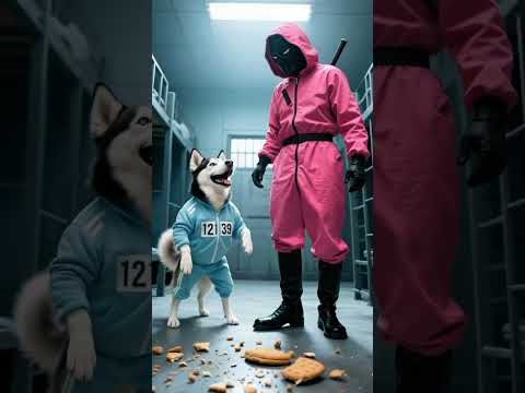 Yellow Chicken and dog playing Dalgona Candy Game#animals  #cute#dalgona