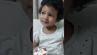 Anisha loves ice cream 🍦(22month old baby )