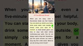 A Five-Minute Break ☕ | Easy English for Beginners (A1–A2) | English Listening Practice