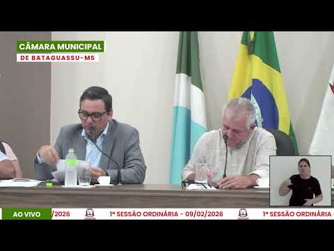 1ª Sessão Ordinária Da Câmara De Vereadores De Bataguassu - 02.02.2026