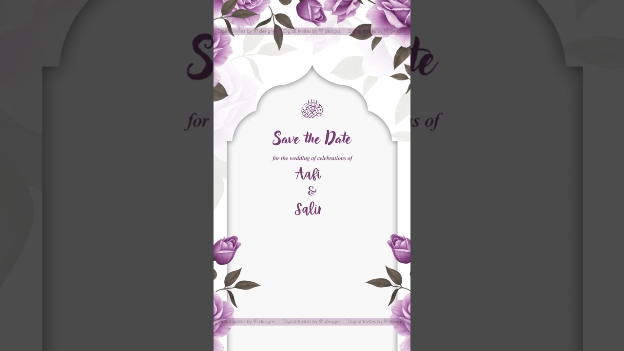 Modern Minimalist Save the Date Card