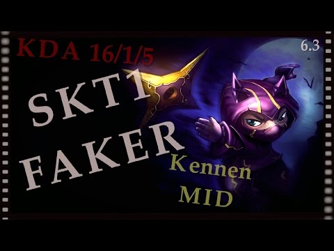 (60fps)~ SKT T1 Faker - Kennen vs Lissandra - KR LOL Challenger - Full Game