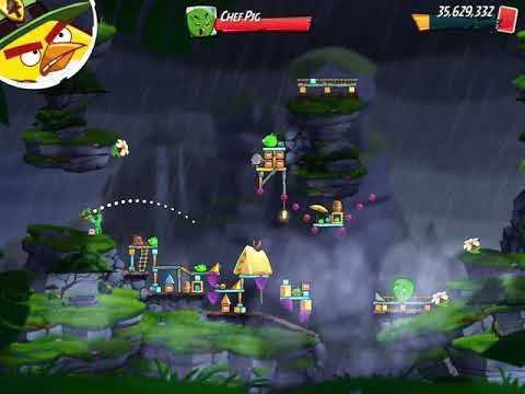 Angry Birds 2 - Map Level 686 - boss room - Chuck strike!