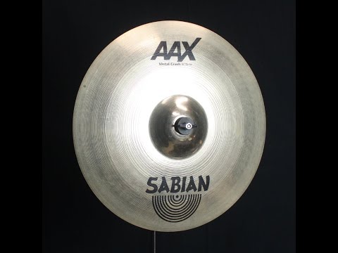 Used Sabian 18" AAX Metal Crash Brilliant - 1896g