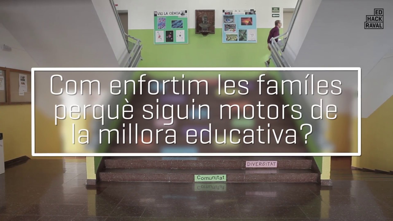 Com enfortim les famílies perquè siguin motors de la millora educativa? #joenforteixo