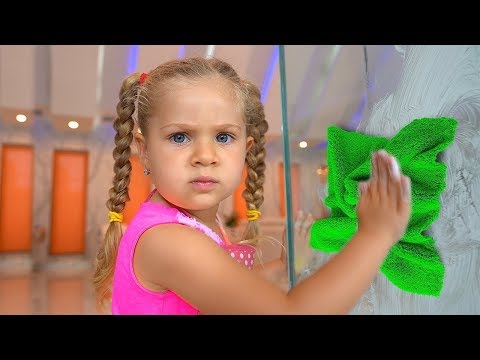 Diana giúp mẹ làm việc nhà!