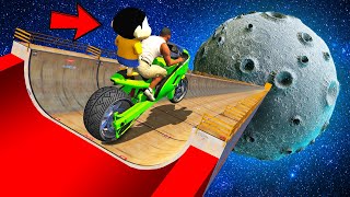 SHINCHAN AND FRANKLIN JUMPED FROM SPACE TO MOON TH