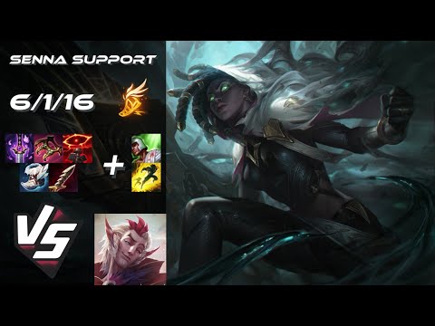 SUPPORT Senna vs Rakan - NA Grandmaster Patch 14.14