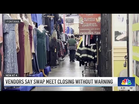 Businesses scrambling as Fontana swap meet announces abrupt closing