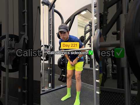 “Day 221” Grinding Frontlever beside handstand and split🤸‍♂️🙌🔥 #calisthenics #fitness #bodyweight