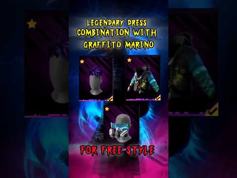 LEGENDARY 🇧🇷🏴‍☠️ DREE COMBINATION WITH GRAFFITO MARINO BUNDLE FOR FREE STYLE PLAYER!#shorts#freefire