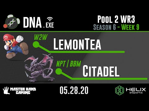 DNA.EXE S6:W9 - W2W | LemonTea (Mario) Vs. NPT | BBM | Citadel (Ridley) - Pool 2 WR3