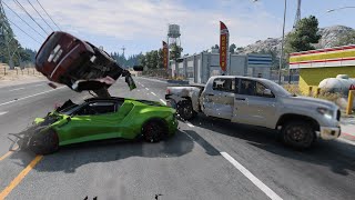 Download the video "Cars vs Truck Crashes #shorts #bmw #car #shortfeed"