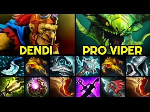 DENDI Batrider Try Hard Intense Game vs Gleipnir Build Viper 7.28 Dota 2