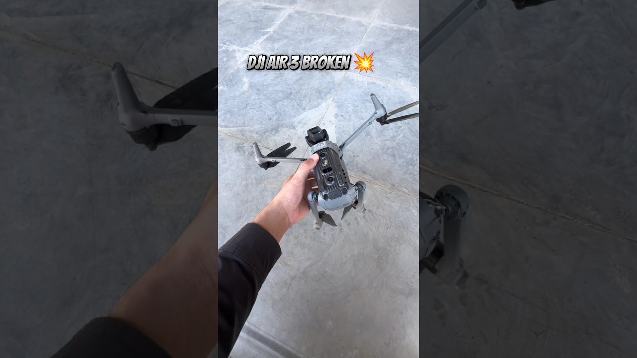 Dji Air 3 Crashed Drone 😢 #dji #shorts #shortsfeed #viralshorts #youtubeshorts #foryou #youtube