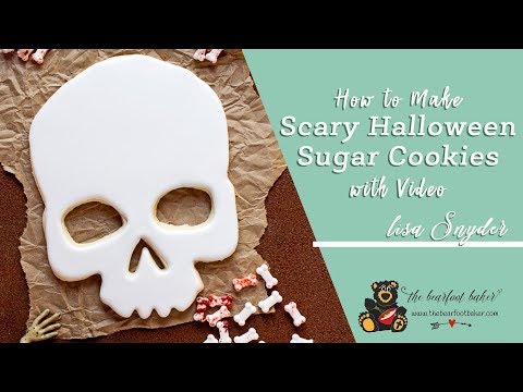 How to Make Scary Halloween Sugar Cookies with Video | The Bearfoot Baker