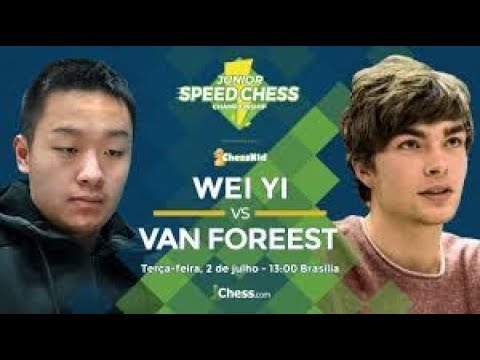 Junior Speed Chess Championship: Wei Yi vs. Van Foreest + Игра со зрителями на Lichess.org