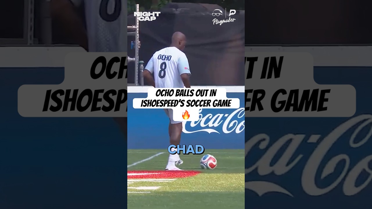 Ocho finally made us proud and balled out in iShowSpeed’s YouTube Creator Soccer game 👀 #Nightcap