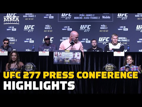 UFC 277 Press Conference Highlights: Pena, Nunes Trade Shots; Derrick Lewis Forgets He Knows English
