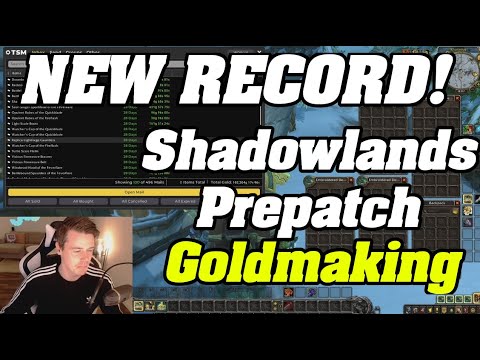 NEW RECORD! Shadowlands Prepatch Is Still INSANE GOLDMAKING!!
