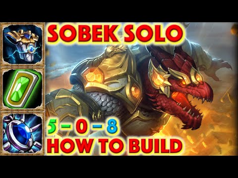 SMITE HOW TO BUILD SOBEK - Sobek Solo + How To + Guide (Mid Season 7 Conquest) 2020 Dragon's Light